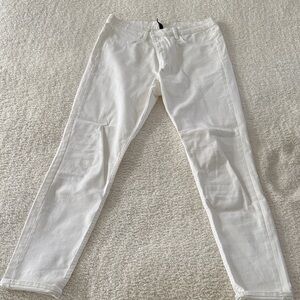 H&M Women's Straight Leg White Jeans